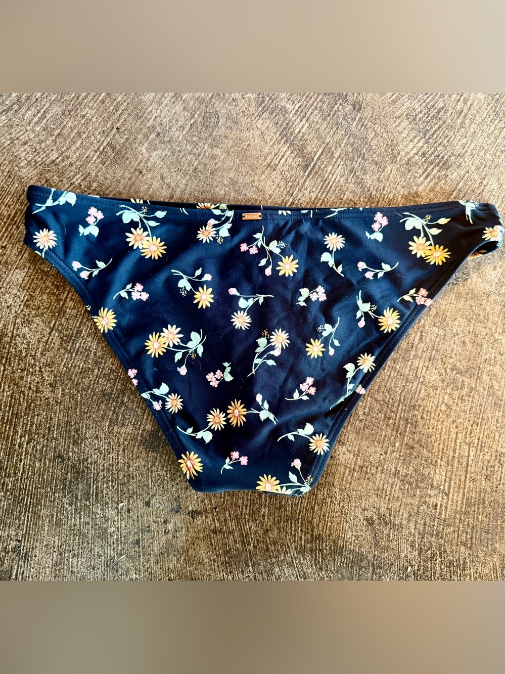 Floral Black Bikini Bottom - Women's Swim - Picture 2 of 4